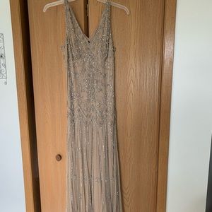 Ornate beaded gown. Misses 16. NWT